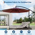 thumbnail image 4 of CazToi Parasol Déporté de Patio 10 Pi, Inclinaison 360°, Pare-Soleil, 4 of 12