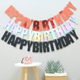 thumbnail image 2 of Happy Birthday Banner, Fairy String Lights Hanging Birthday Sign , Birthday Bunting Banner Garland 2m Happy Birthday Paper Banners Wall Hanging Bunting Garland Home Party Decor, 2 of 7