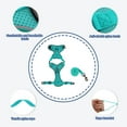 thumbnail image 3 of Conjunto de arnés y correa para gatos Unique Bargains, duradero, con tira reflectante, arnés a prueba de escapes para gatos, azul lago, tamaño S, 3 of 6