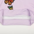 thumbnail image 5 of Toddler Girl Butterfly Print Purple Sweatshirt Causal Winter Sweater Fall Long Sleeve Shirts 3T (209), 5 of 5