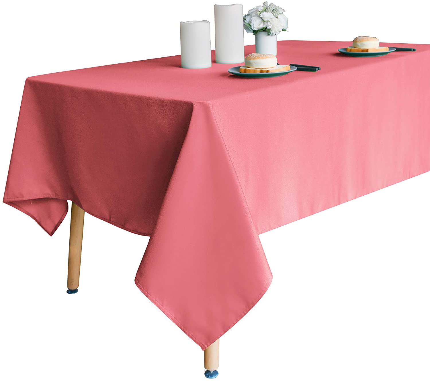 Red Grey White Fabric Table Cloth Table Cover Rectangular Table Dining Tableware 