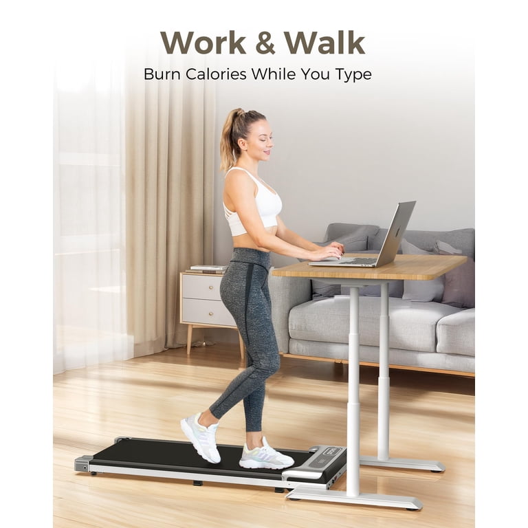 Tapis De Course Yagud 2 En 1 – 2.5HP, Vitesse 1-6 Km/h, LED + Télécommande – Pour Maison Et Bureau