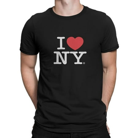 - I Love NY New York Short Sleeve Screen Print Heart T-Shirt Black Small