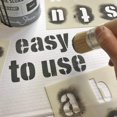 thumbnail image 2 of 36pcs 5 Inch Letter And Number Stencils Reusable Washable Alphabet Stencils Environment-friendly Pet, 2 of 2