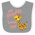 thumbnail image 3 of Inktastic My Grandpa Loves Me- Cute Giraffe Boys or Girls Baby Bib, 3 of 4