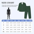 thumbnail image 4 of Vsdgher Green Buffalo Plaid Merry Christmas Mens Pajama Set, Soft Warm Long Sleeve Sleepwear, Cozy Button-Down Pjs for Men-Small, 4 of 7