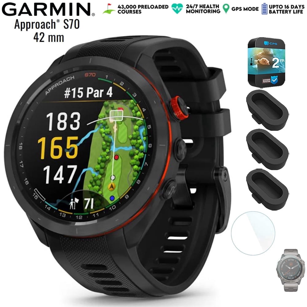 Garmin Approach S62 Golf Watch with Virtual Caddie - Black