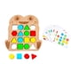 thumbnail image 1 of Juego de batalla interactivo de madera Juego de rompecabezas de combinación de formas geométricas Forma rápida rana 1pc, 1 of 7