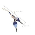 thumbnail image 2 of HAMPPLIES Decorative Wooden Buoy Sculpture with Jute Rope Nautical Wall Hanging for Home, 2 of 8