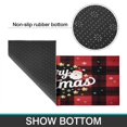 thumbnail image 7 of Christmas Kitchen Rug Set of 2 Absobent Kitchen Mats for Floor,Red Christmas Buffalo Plaid Grid Kitchen Floor Mats for Bathroom,Room Door (47x17+30x17in), 7 of 7