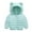 Green B, variant on LYMAYTER Boys Girls down Cotton Coats Kids Fall Winter Long Sleeves Printed Jacket Toddler Ears Hooded Warm Outerwear for 1-7 Years