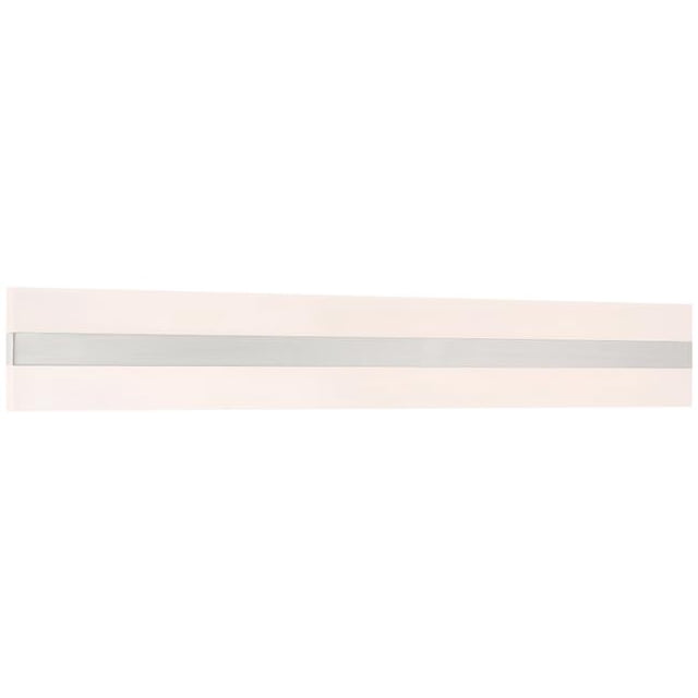 Access Lighting 62593LEDD-BS-ACR Netherton 36 in. Brushed Steel Bi-Directional LED Vanity Wall Light, Acrylic Lens