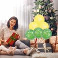 thumbnail image 3 of Gregiular - Juego de 100 globos navideños de látex de 12 pulgadas con estampado colorido, para fiestas navideñas, adornos para el hogar (diseño variado), 3 of 6