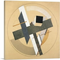 ARTCANVAS Proun AII 1920 Canvas Art Print by El Lissitzky - Size: 18" x 18" (0.75" Deep)