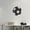 Black, variant on Sports Themed Bedroom Decor - Mirrored Acrylic 3D Soccer Ball Wall Decoration,Mirror Wall Sticker Gaming Room Decor,Removable Football Wall Decal,for Teen DIY Wall Art,Hollow-Out Design