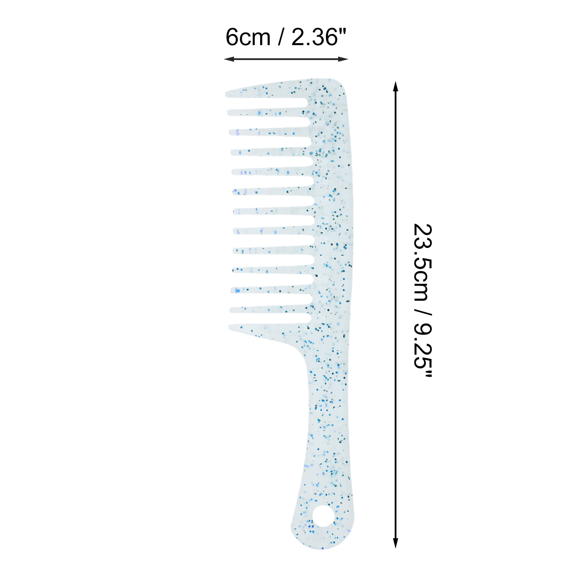 Unique Bargains 1 Pc Anti-Static Wide Tooth Comb for Curly Thin Hair Types Blue