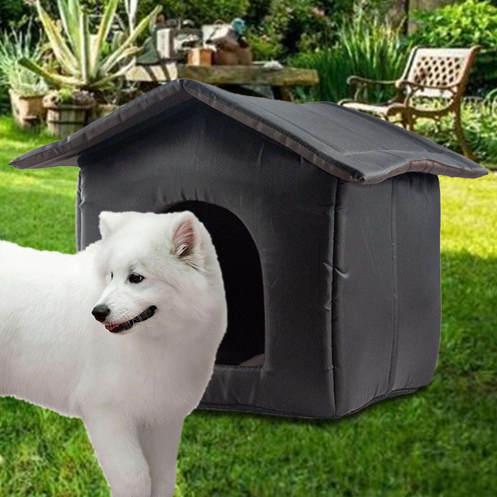Fzaqwen Oxford Cloth Stray Cat Shelter, Waterproof Small Dog Winter Cave, Bed Furniture, 40cmx38cmx35cm