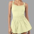 thumbnail image 2 of Daiosportswear Women'S Square Neck Sleeveless Romper Jumpsuit Summer One Piece Outfit，Shorts for Women, 2 of 5