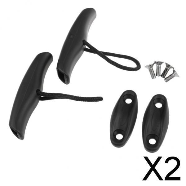 Reemplazo de Manija de Palanca de Canoa y Kayak DYNWAVEMX Paquete de 2 Negro