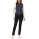 thumbnail image 2 of CHALECO SIN MANGAS DE DENIM LAVADO INSPIRADO EN CHIC CON BOTONES Y BOLSILLOS TEXTURA AZUL L, 2 of 6