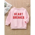 thumbnail image 4 of Toddler Girls Boys Autumn Casual Pullover 12 18 24M 3 4 5T Long Sleeve O Neck Letter Print Sweatshirt, 4 of 10