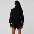 thumbnail image 5 of 2024 Diosa Yoga Weekend Escape Jogger Set Waffle Weekend Escape Cuello simulado Manga larga Color sólido Camisa de moda casual, 5 of 5
