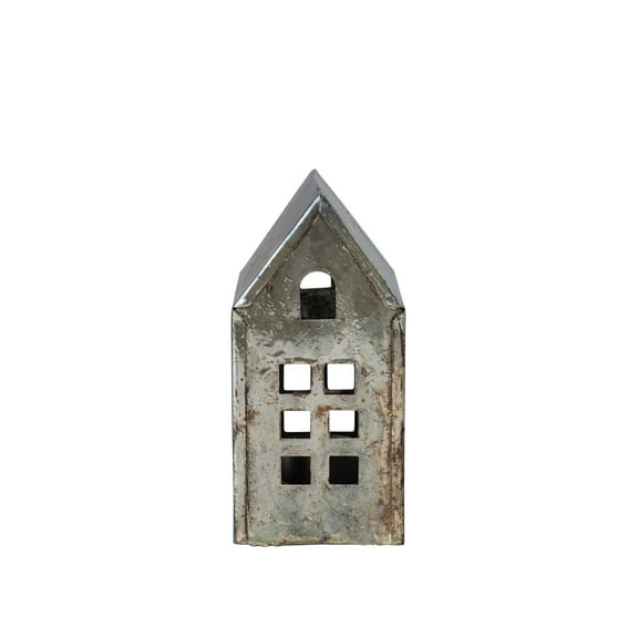 Creative Co-Op Metal House, Antique Pewter Finish