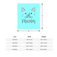 thumbnail image 3 of Cute Cat Illustration Flannel Blanket - Soft Warm Cozy for Sofa Travel Bed & Chair - Perfect Gift for Cat Lovers, 3 of 5