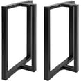 thumbnail image 2 of Heavy Duty Metal Table Legs 28 Inch by 24 Inch T Shape Industrial Desk Legs for Dining Table Office Desk Computer Table and Workbench Black 2 Pack, 2 of 7