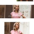thumbnail image 3 of EASYBRA Women Polka Dot Midi Dress Short Sleeve A Line Casual Elegant Summer Dress, 3 of 6
