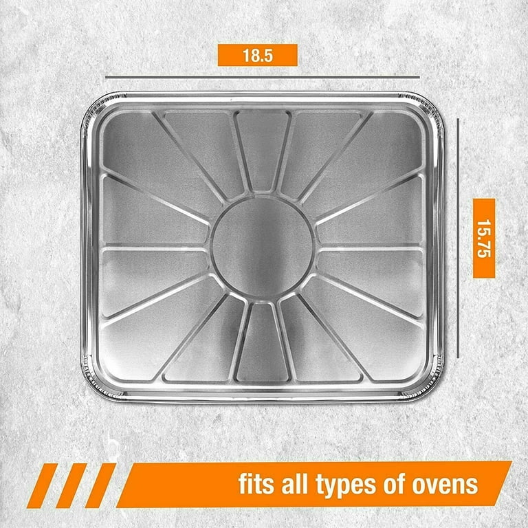 Disposable Foil Oven Liners (20 Pack) Aluminum Foil Oven Liners for Bottom of Electric Oven & GAS Oven, Reusable Oven Drip Pan Tray for Cooking 