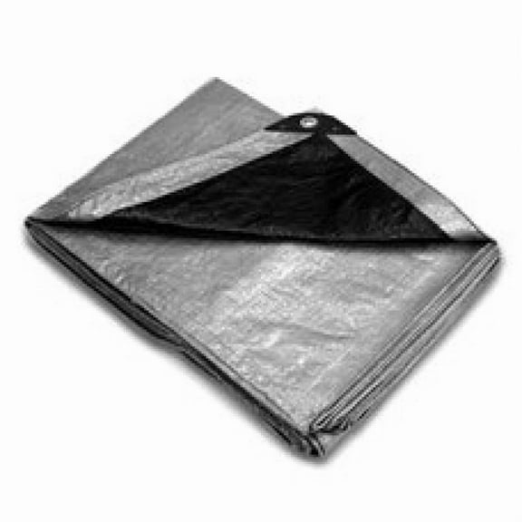 DeWitt 6 oz UV Resistant Sunshield Tarp, 10' x 20', Silver/Black