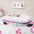thumbnail image 4 of SUSSEXHOME Pink Car Cotton Duvet Cover Set, Full Size Duvet Cover, 1 Duvet Cover, 1 Fitted Sheet and 2 Pillowcases, Iron Safe, Hypoallergenic, Breathable , Machine Washable, 4 of 7