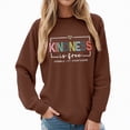 thumbnail image 2 of Godom Womens Sweatshirt Crewneck Long Sleeve Shirts Loose Fit Letter Print Tops Fall Fashion, 2 of 7