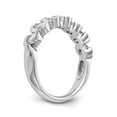 thumbnail image 6 of 14K White Gold Ring Band Wedding Diamond Round , Size 9, 6 of 7