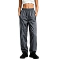 thumbnail image 5 of Waterproof Rain Pants for Women Lightweight Fishing Hiking Pants with Zipper Pockets (Grey L), 5 of 7