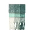 thumbnail image 1 of Beechfield Checkered Fluffy Scarf, 1 of 2