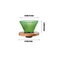 thumbnail image 3 of Nmdmisc Glass Pour Over Coffee Dripper Set with Slow Drip Cone Filter, Coffee Dripper, Coffee Cone Pourover Brewer Drippers (Green), 3 of 6