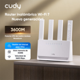 thumbnail image 1 of Router Wifi 7 Cudy Wr3600e Be3600 Dual Banda Mlo 3.6gbps, 1 of 8