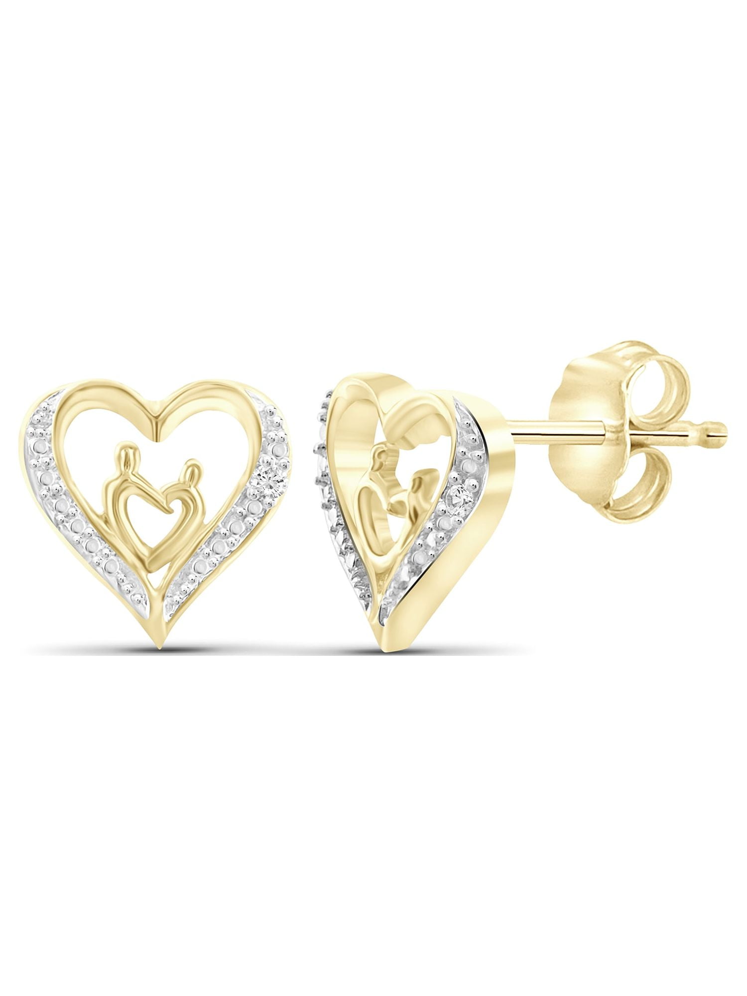 Free Shipping! A&M 14k Yellow Gold Square Clear CZ Stud Free Shipping! A&M 14k Yellow Gold Square Clear CZ Stud