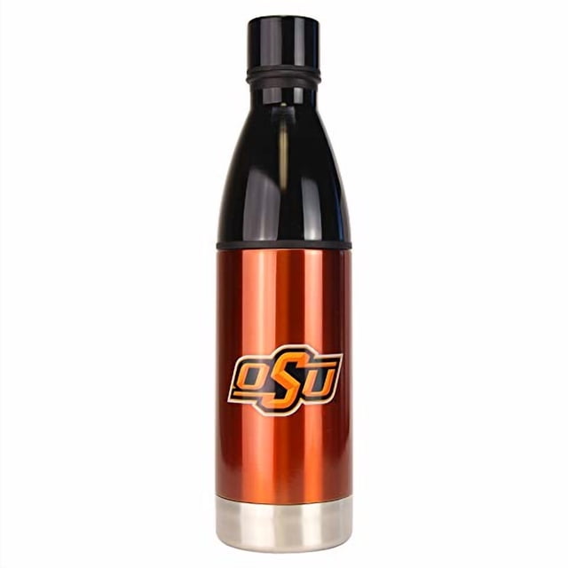 Boelter NCAA Bouteille d'Eau de Sport en Acier Inoxydable avec Filtre (25 Onces) (Oklahoma State Cowboys)
