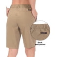 thumbnail image 4 of Little Donkey Andy Women's 10 Inch Bermuda Lightweight Quick Dry Shorts Stretch Golf Hiking Travel Khaki Heather XS, 4 of 6