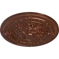 thumbnail image 3 of Ekena Millwork 26"OD x 3"P Vincent Ceiling Medallion (Fits Canopies up to 6"), Hand-Painted Copper Penny, 3 of 5