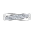 thumbnail image 3 of 1/4 Carat Diamond Wedding Band Ring in 10K White Gold (Ring Size 10.25) (I1-I2 Clarity), 3 of 4