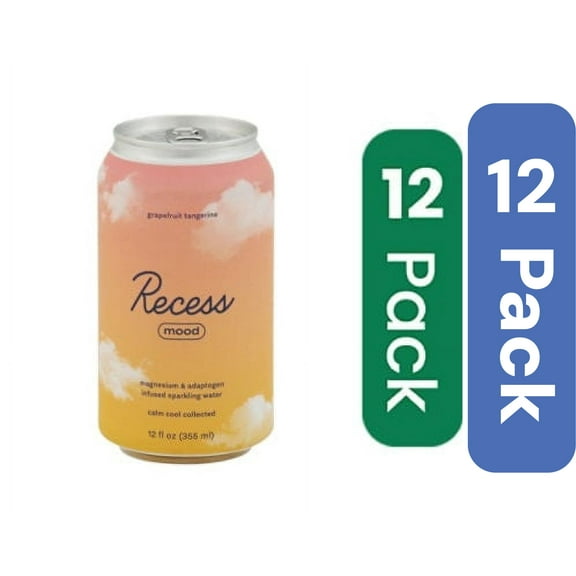 Recess Sparkling Water Grapefruit Tangerine 12 fl oz (Pack Of 12)