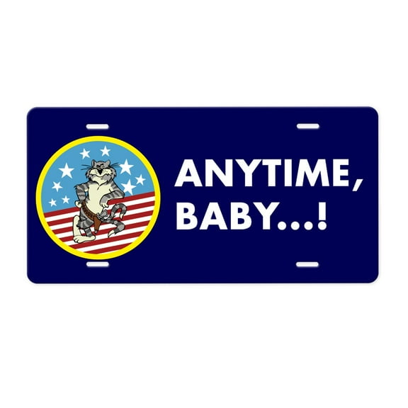 Anytime Baby Aluminum License Plate
