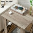 thumbnail image 5 of HOOBRO End Table 2-Tier Nightstand with USB Ports and Outlets Sofa Coffee Table Living Room BG45UBZ01, 5 of 6