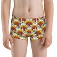 thumbnail image 5 of Yiaed Cartoon Sunflowers Print Boys' Boxer Briefs Cotton Casual Stretch Comfort Boys Boxers - Kids Boxer Briefs Underwear for Boys (6-18)-Large, 5 of 5