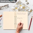 thumbnail image 5 of Egg Flowers Ring Binder Notebook Journey Note Diary College Ruled Spiral Notebook Study Loose Leaf Paper A5 60 Pages, 5 of 8
