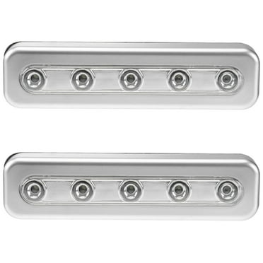 2pcs Cabinet Light Wardrobe Closet Lights Stick-on Anywhere Wireless Battery Operated 5 LED Night Light Bar Wardrobe Stairs Closet Drawer